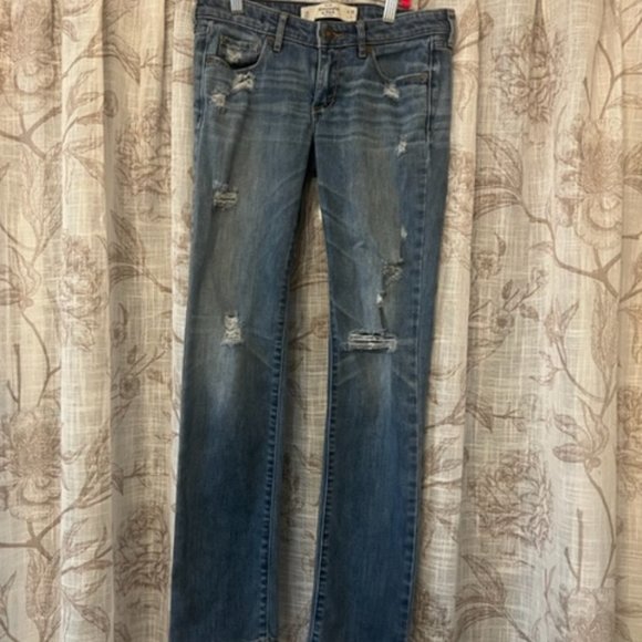 Abercrombie & Fitch Skinny Distressed Jeans Size 2 S 26 X 31 - Picture 3 of 9